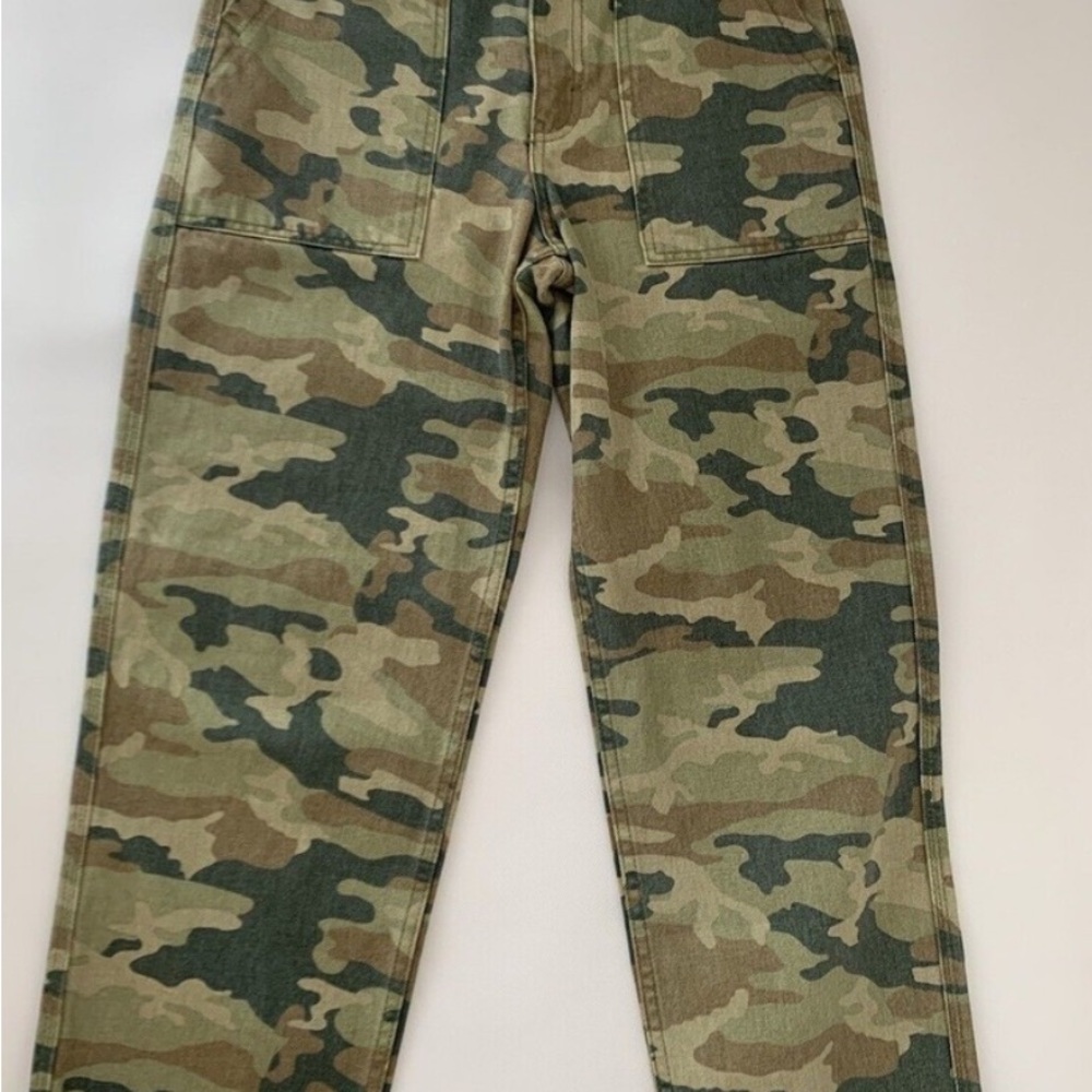 Free People Camouflage Cropped Pants - Picture 3 of 7